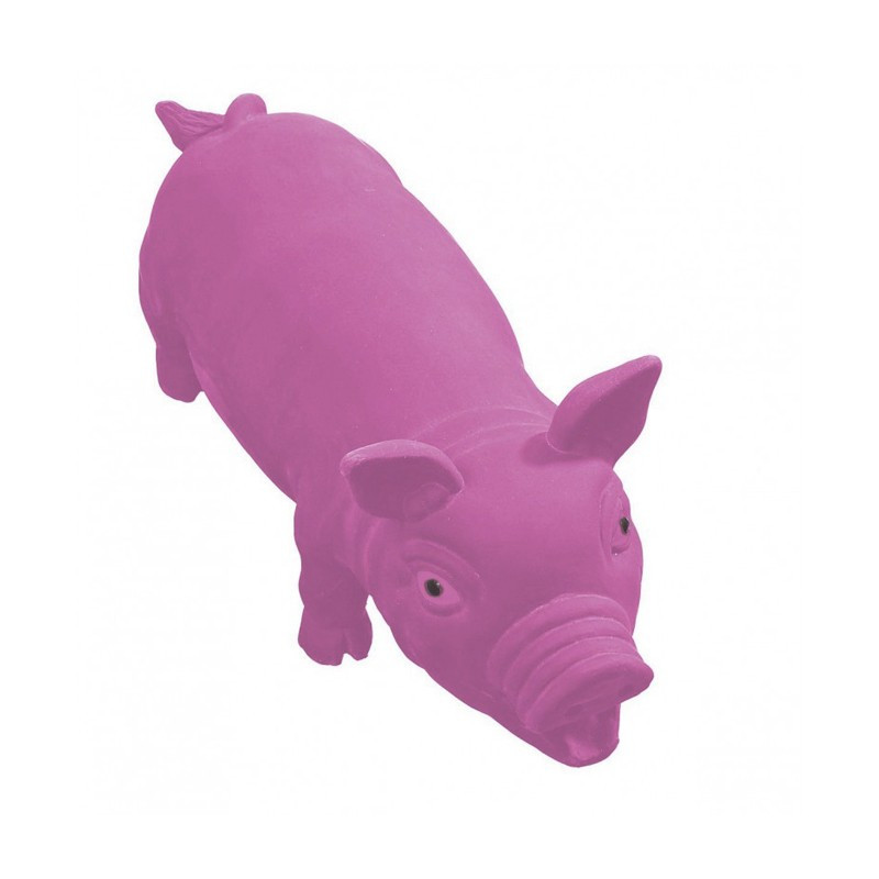 COCHON LATEX ROSE 22CM