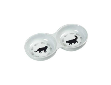MANGEOIRE DOUBLE POUR CHAT