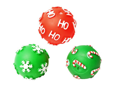 JOUET BOULE DE NOEL LATEX