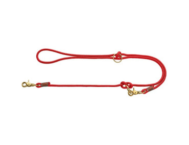 LAISSE REGLABLE OSS ROUGE 8/200CM