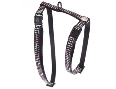 HARNAIS POUR CHAT CROIX ROSE