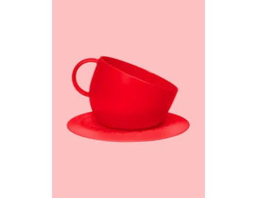 CUP BOWL+SET ROUGE 2500ML