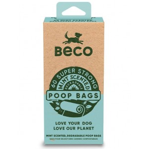 BECO POOPBAGS MENTHE 8X15 NATURE