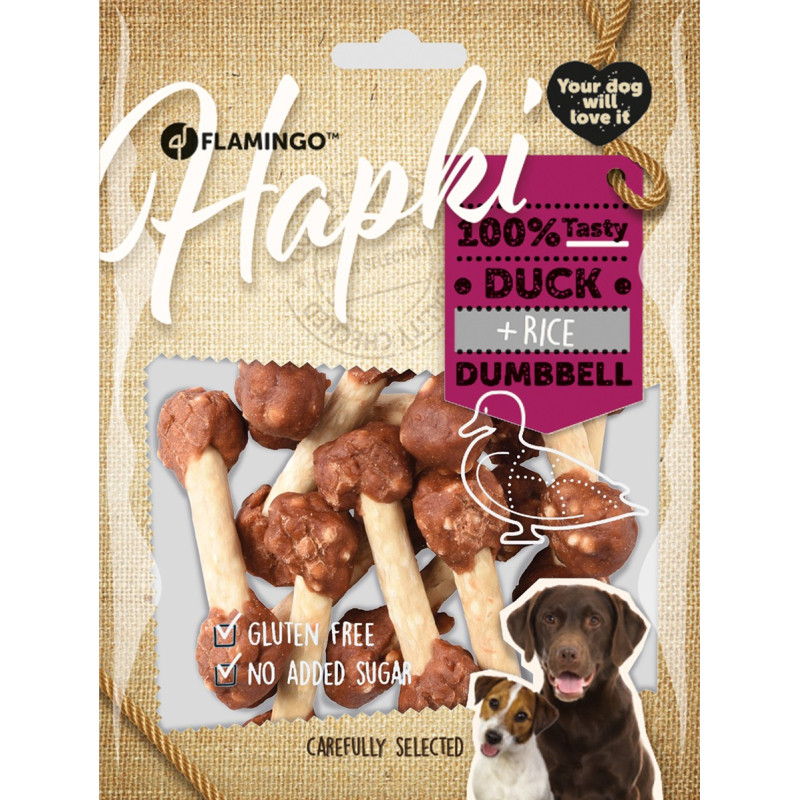 FRIANDISES HAPKI HALTERES CANARD&RIZ