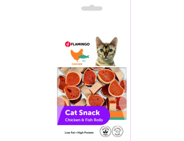 CAT SNACK ROULEAUX DE POULET & POISSON