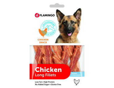 FRIANDISES CHICKEN SNACK LONG FILLET FLEXIB JOINT 85 GR